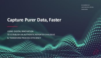 Capture Purer Data, Faster - Patients at the forefront of Reportum