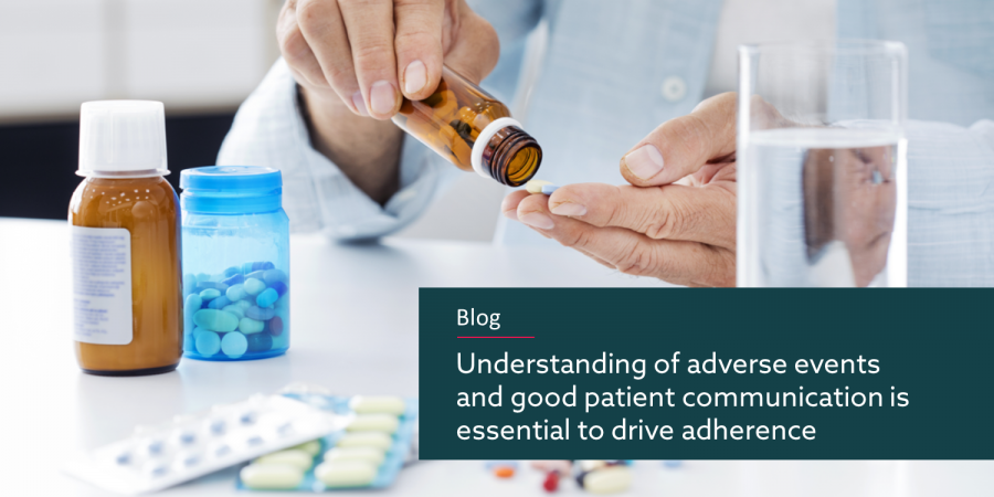 Understanding of adverse events and good patient communication is essential to drive adherence